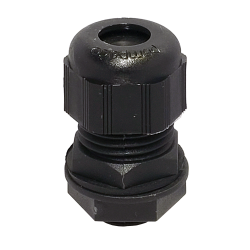 Prensacable de Nylon c/Tca, 1 1/2" Bsc (R.E.) Ø 23 A 30 mm, Ip67, Negro 2PE7T NE Pampaco