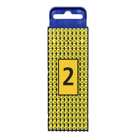Marcador WIC2, 1,5-2,5Mm² 3x5,6mm Pa66, N°2 Ama (Plancha x200) WIC2 2 AM Hellermann Tyton