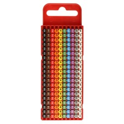 Marcador WIC1, 0,5-1,5Mm² 3x5mm Pa66, N°0-9 Icc (Plancha x200) WIC1 0-9 I Hellermann Tyton