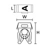 Marcador WIC1, 0,5-1,5Mm² 3x5mm Pa66, N°0-9 Icc (Plancha x200) WIC1 0-9 I Hellermann Tyton