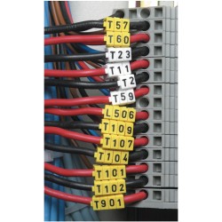 Marcador WIC1, 0,5-1,5Mm² 3x5mm Pa66, N°0-9 Icc (Plancha x200) WIC1 0-9 I Hellermann Tyton