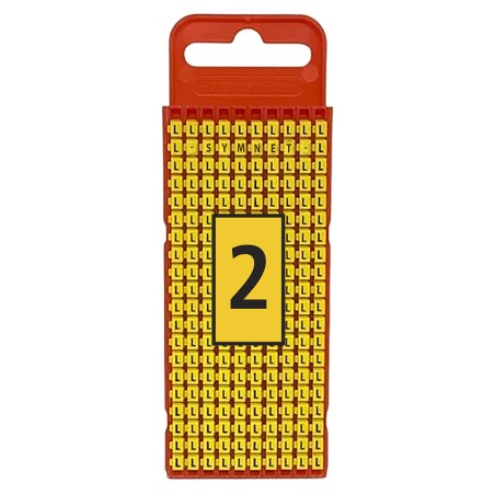 Marcador WIC1, 0,5-1,5Mm² 3x5mm Pa66, N°2 Ama (Plancha x200) WIC1 2 AM Hellermann Tyton