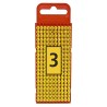 Marcador WIC1, 0,5-1,5Mm² 3x5mm Pa66, N°3 Ama (Plancha x200) WIC1 3 AM Hellermann Tyton