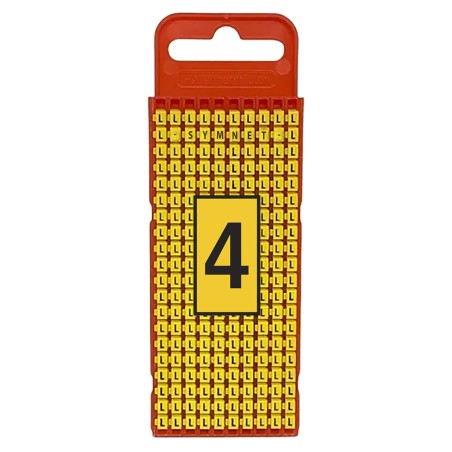 Marcador WIC1, 0,5-1,5Mm² 3x5mm Pa66, N°4 Ama (Plancha x200) WIC1 4 AM Hellermann Tyton
