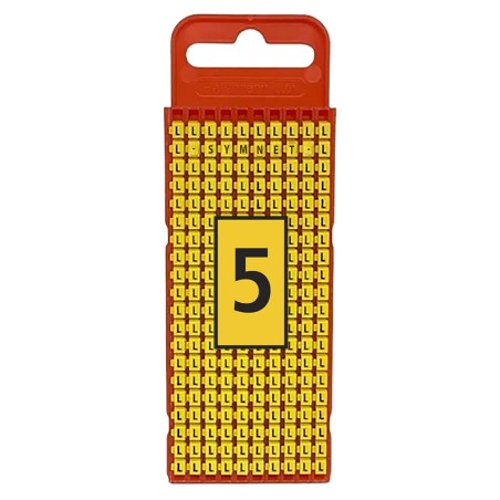 Marcador WIC1, 0,5-1,5Mm² 3x5mm Pa66, N°5 Ama (Plancha x200) WIC1 5 AM Hellermann Tyton