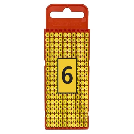 Marcador WIC1, 0,5-1,5Mm² 3x5mm Pa66, N°6 Ama (Plancha x200) WIC1 6 AM Hellermann Tyton