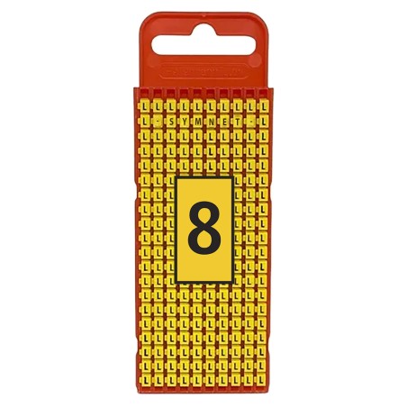 Marcador WIC1, 0,5-1,5Mm² 3x5mm Pa66, N°8 Ama (Plancha x200) WIC1 8 AM Hellermann Tyton