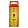 Marcador WIC1, 0,5-1,5Mm² 3x5mm Pa66, N°8 Ama (Plancha x200) WIC1 8 AM Hellermann Tyton