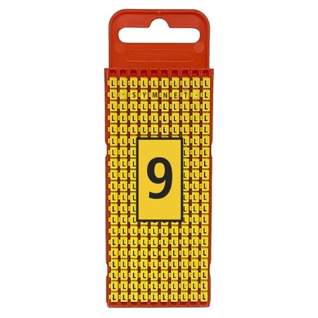 Marcador WIC1, 0,5-1,5Mm² 3x5mm Pa66, N°9 Ama (Plancha x200) WIC1 9 AM Hellermann Tyton