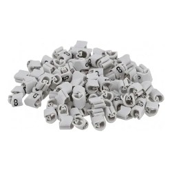 Marcador MHG Millenium, 0,5-6mm² 3,6mm PVC, N°9 Bla (x100) MHG2/5 9 BL Hellermann Tyton