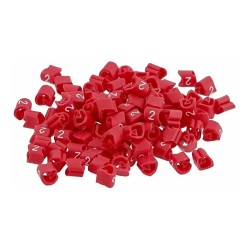 Marcador MHG Millenium, 1,5-10mm² 3,6mm PVC, N°2 Roj (x100) MHG3/7 2 RO Hellermann Tyton