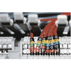 Marcador MHG Millenium, 1,5-10mm² 3,6mm PVC, N°6 Cel (x100) MHG3/7 6 CE Hellermann Tyton