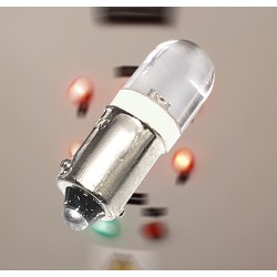 Lampara de Señaliz. T10x28 BA9s 220V Led Blanco LAMBA9-220