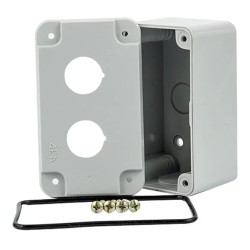 Caja Estanca 2 Perf. D22 Gris, 110x65x55 -A2X Aea