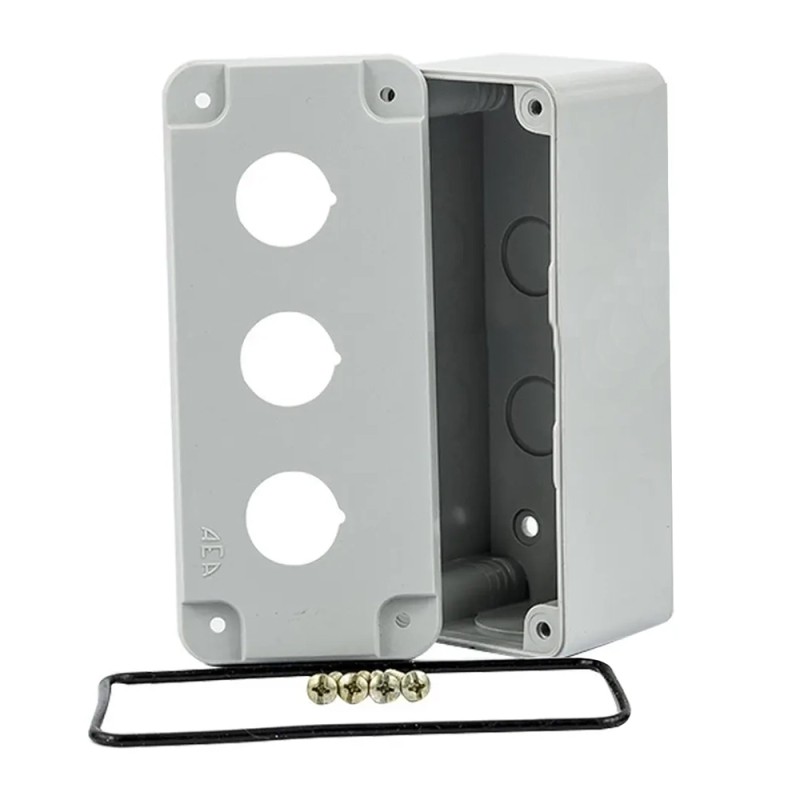 Caja Estanca 3 Perf. D22 Gris, 146x65x55 -A3X Aea
