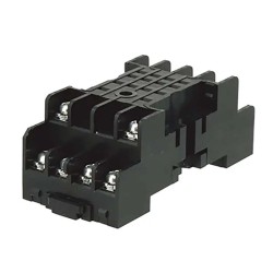 Zocalo 14 Pines Planos, P/Riel Din 35, Neg, P/Ry4S, Ru4S, Gt5Y SY4S-05B Idec