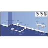 Tira Cablecanal Megacanal 95x22mm C/Sep. Interno Y Tapa Parcial x2Mt MC 95x22 2 Hellermann Tyton