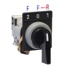 Selectora Plast. 2-0-1 Ø22 AEA 8500 N c/Retorno 0-1, Negra