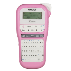 Rotuladora Electrónica Portátil Hogareña y de Oficina Rosa PT-H110P Brother