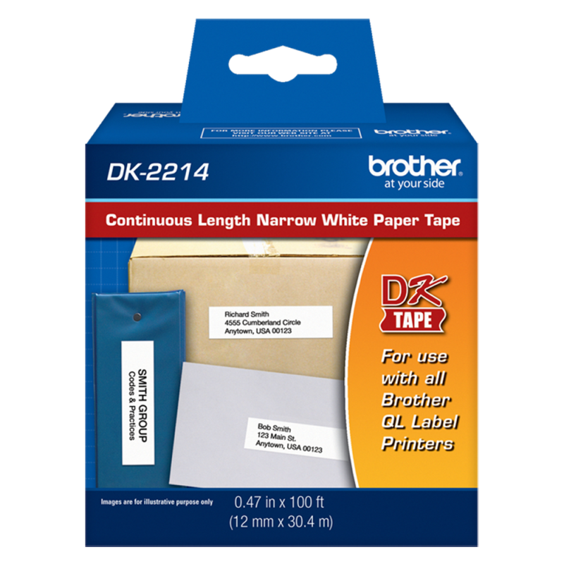 Cinta continua Blanca DK2214 12mm x 30,4Mt Brother Cinta continua Blanca DK2214 12mm x 30,4Mt Brother