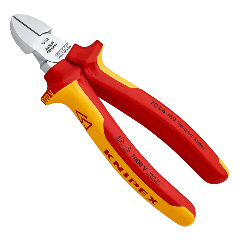 Alicate Corte Diagonal 70 06 160 160mm 1000V Knipex Alicate Corte Diagonal 70 06 160 160mm 1000V Knipex