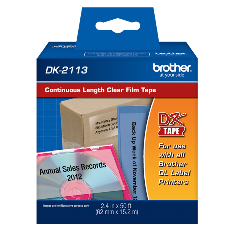 Cinta continua durable Transp. DK2113 62mm x 15,2Mt Brother Cinta continua durable Transp. DK2113 62mm x 15,2Mt Brother