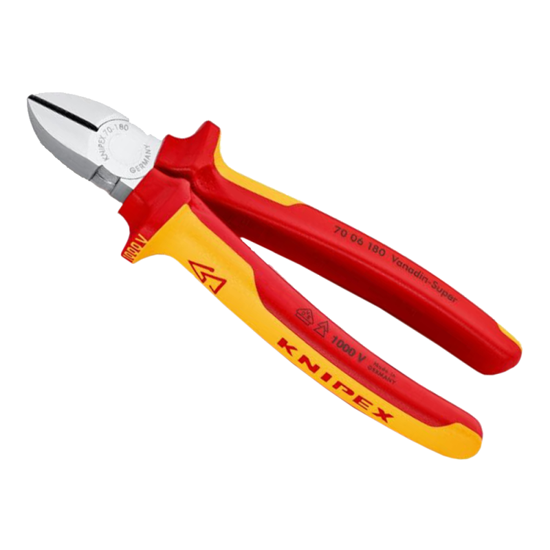 Alicate Corte Diagonal 70 06 180 180mm 1000V Knipex Alicate Corte Diagonal 70 06 180 180mm 1000V Knipex