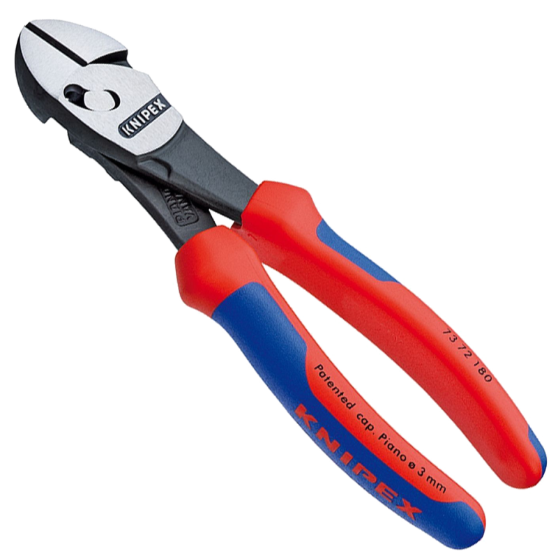 Alicate Corte Diagonal Twin-Force 73 72 180 Piano 3mm Knipex Alicate Corte Diagonal Twin-Force 73 72 180 Piano 3mm Knipex