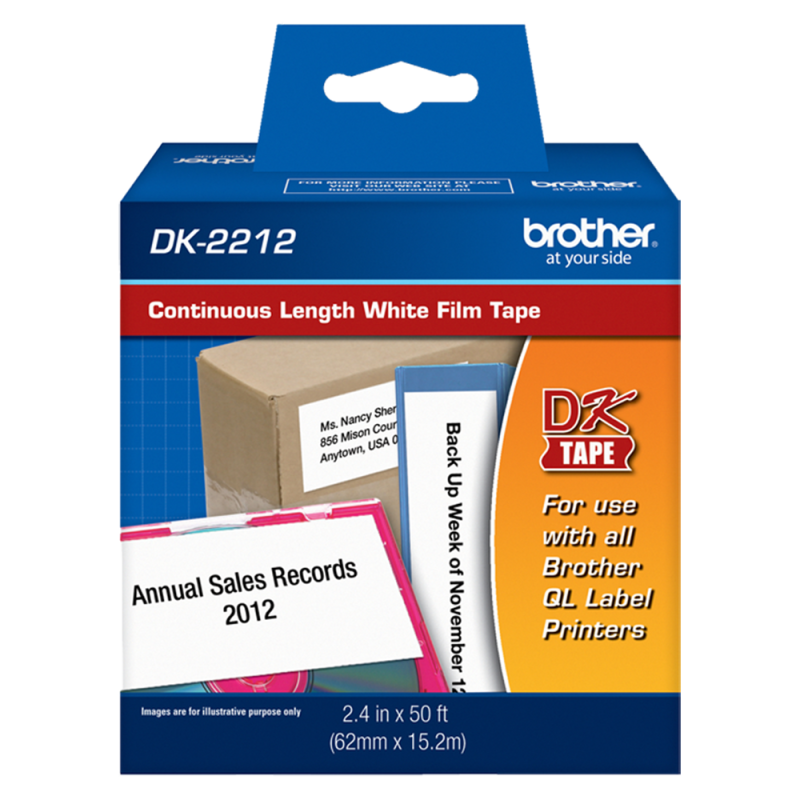 Cinta continua durable blanca DK2212 62mm x 15,2Mt Brother Cinta continua durable blanca DK2212 62mm x 15,2Mt Brother