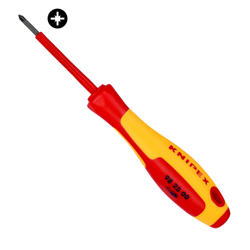 Destornillador Aislado 98 25 00 1000V Pozidriv PZ0 x60mm Knipex Destornillador Aislado 98 25 00 1000V Pozidriv PZ0 x60mm Knipex