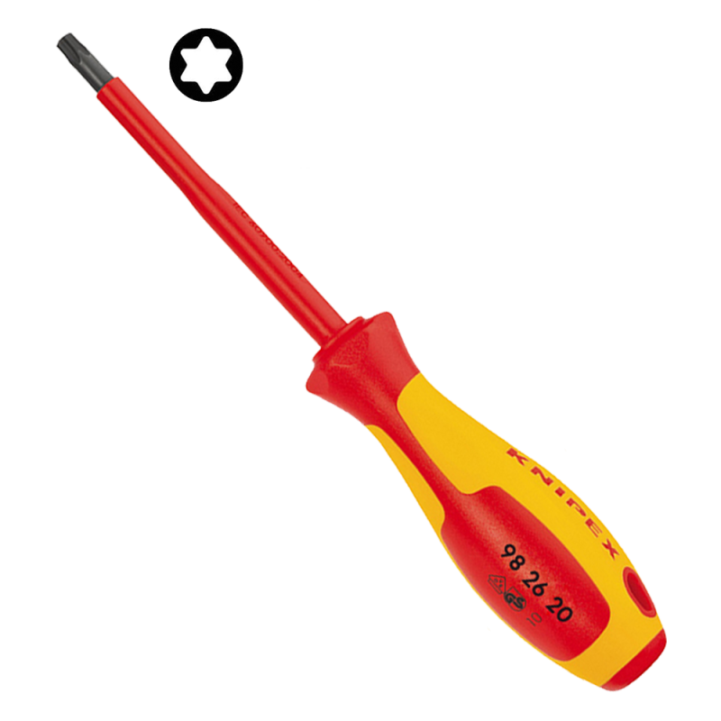 Destornillador Aislado 98 26 20 1000V Torx TX20 x80mm Knipex Destornillador Aislado 98 26 20 1000V Torx TX20 x80mm Knipex