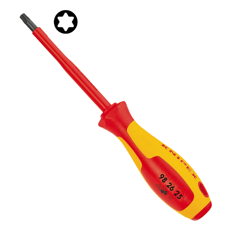 Destornillador Aislado 98 26 25 1000V Torx TX25 x80mm Knipex Destornillador Aislado 98 26 25 1000V Torx TX25 x80mm Knipex