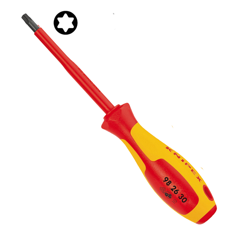Destornillador Aislado 98 26 30 1000V Torx TX30 x100mm Knipex Destornillador Aislado 98 26 30 1000V Torx TX30 x100mm Knipex